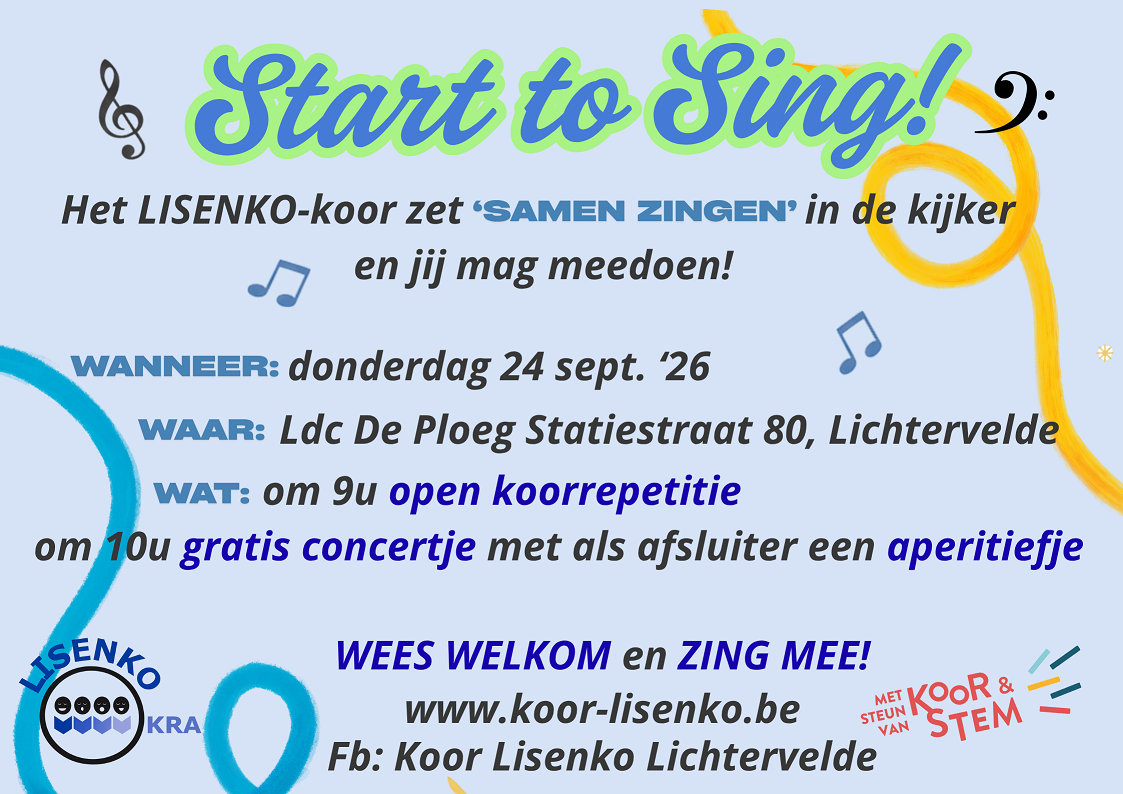 Flyer Start to Sing